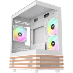 Korpusas THERMALTAKE View 170 WS ARGB Snow, Micro ATX, baltas