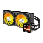 CPU vandens au&scaron;intuvas Darkflash DE240 (juodas) &ndash; 240 mm radiatorius, AIO skystinis au&scaron;intuvas