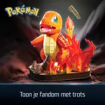 4D Build Pok&eacute;mon Charmander 3D modelio rinkinys &ndash; Kanto pirmųjų partnerių kolekcija, 241 detalė, nuo 12 metų