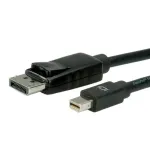 VALUE DisplayPort kabelis &ndash; DisplayPort (M) &ndash; Mini DisplayPort (M) &ndash; 3 m &ndash; užfiksuojamas &ndash; juodas (11.99.5636)