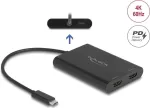 USB Type-C į 2&times; HDMI 4K 60 Hz adapteris Delock 64309 (DisplayLink)