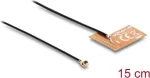 Vidinė WiFi antena DELOCK 2,4 GHz I-PEX MHF&reg; I ki&scaron;tukas, 2&ndash;3 dBi, 15 cm FPC kabelis, lipniam montavimui