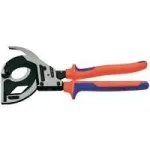 Knipex kabelių pjaustyklė (reples su reketiniu mechanizmu, 3 pakopų) 320 mm &Oslash; 60 mm/600 mm&sup2;/1200 MCM 95 32 320