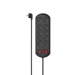 Hama 00223164 ilgintuvas 2 m 10 ki&scaron;tukinių lizdų Vidaus Juoda