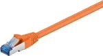 Wentronic Goobay CAT 6a Patch kabelis, S/FTP (PiMF), oranžinis, 7,5 m - LSZH halogenų neturintis, varinis (93851)
