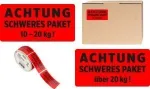 Įspėjamieji lipdukai AVERY 7254 raudoni 200 vnt 100 x 50 mm