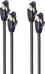 Tinklo kabelis ShiverPeaks BS08-41065-2 Cat8.1 7,5 m Juodas