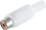 RCA jungtis (moteri&scaron;ka) ShiverPeaks BS51500-W balta