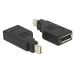 Delock adapteris Mini DisplayPort 1.2 vyri&scaron;kas > DisplayPort moteri&scaron;kas 4K 90&deg; pasuktas - DisplayPort adapteris - Mini DisplayPort (vyri&scaron;kas) kampuotas į DisplayPort (moteri&scaron;ką) kampuotą - Juodas (65626)