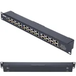 Extralink Gigabit PoE injektorius 12 prievadų 12x 1000Mb/s RJ45, montuojamas į stelažą