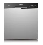 Indaplovė įmontuojama Toshiba DW-08T2EE(S)-PL &mdash; 8 komplektų, F energijos klasė, 49 dB, 55&times;59&times;50 cm