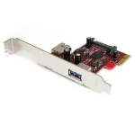 StarTech.com 2 prievadų PCI Express SuperSpeed USB 3.0 kortelė su UASP palaikymu - 1 vidinis 1 i&scaron;orinis