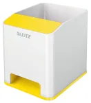 Leitz Sound Pen Holder WOW, baltas, geltonas, polistirolas, 90 mm, 101 mm, 100 mm, 140 g