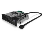 ICY BOX IB-174SSK-U 13,3 cm (5,25 colio) Kietojo disko dėklas Juodas