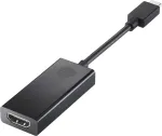 HP USB-C į HDMI adapteris, juodas, 11 mm, 25 mm, 150 mm, 25,4 g, 0 - 40 &deg;C