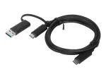 Lenovo 4X90U90618 USB kabelis USB 3.2 Gen 1 (3.1 Gen 1) 1 m USB A/USB C USB C juodas