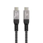 Gembird CCBP-USB4-CMCM240-0.5M Premium USB4 Type-C įkrovimo ir duomenų kabelis, 40 Gbps, 240 W, 0,5 m