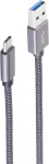 ShiverPeaks BS13-38150 USB 3.2 Gen 2 laidas, USB-A &ndash; USB-C, 1,5 m, pilka