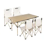 Rebel Active stovyklavimo rinkinys Rebel, stalas ir 4 kėdės, metalinis rėmas