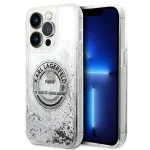 Karl Lagerfeld KLHCP14XLCRSGRS Liquid Glitter Hard Case, skirtas Apple iPhone 14 Pro Max 6,7 inch, sidabrinis