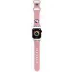 Hello Kitty HKAWMSCHBLP Silikoninis dirželis, skirtas Apple Watch 38/40/41 mm, rožinis