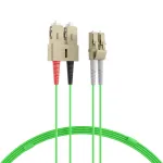 EFB Elektronik IPL-DR-LCUSCU-5-0100 &Scaron;viesolaidinis jungiamasis laidas, 1 m, OM5, LC&ndash;SC, Simplex, LSZH, Liepų žalia