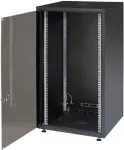 IT-BUDGET 19 colių tinklo spinta SJB - 18U - 600x600 mm - stiklinės durys - galinė panelė - juoda (W-SJB6060-18S-161)