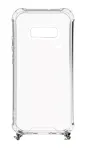 Evelatus Samsung Galaxy S10e Silicone Transparent with Necklace TPU Space Gray