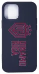 Evelatus iPhone 12 Pro Soft Touch Silicone Case DR Logo N3 Red Black