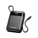 Canyon OnPower 104 10000 mAh Power Bank su USB-C ir Lightning laidais Juoda