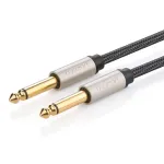 UGREEN AV128 10639 Mono TS kabelis 6,35 mm lizdas &ndash; 6,35 mm lizdas 3 m, pilkas