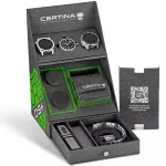 Certina DS Action Diver automatinis 43 mm juodas ciferblatas NATO apyrankė C041407190510