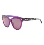 JUST CAVALLI Moteri&scaron;ki akiniai nuo saulės SJC043-5509FE Drugelio/katės akies formos acetatinis rėmelis Havana ruda gradiento spalva UV400 55/18/140 mm