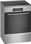 Bosch HLS79Y351U Series 6 laisvai pastatoma viryklė su indukcine kaitlente ir elektrine orkaite, nerūdijantis plienas, 60 cm