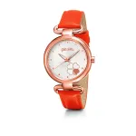 FOLLI FOLLIE Women's Watch WF15R029SPW 32mm Rose Gold Stainless Steel White Leather