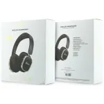 Guess Bluetooth Over-Ear Headphones ENC Rectangle Metal Script Brown