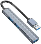 ORICO USB 3.0 4-Port USB-A Hub, 5Gbps, Black