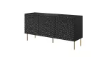 Cama Meble HOLE komoda, 152x42,5x74,5 cm, matinė juoda