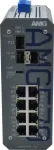 AMG pramoninis valdomas tinklo jungiklis, 8x 10/100 Mbps, DIN bėgelis, atsarginis maitinimas