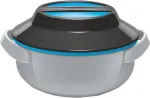 Milton Microwow 1000 termo indas, 0.82 L, mėlynas (MT-6491)