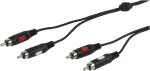 Vivanco audio laidas 2xRCA &ndash; 2xRCA 2.5 m (VVA2RCA25MMK)
