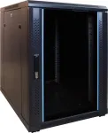 DSIT DS6815 15U 600x800 mm sieninis serverių kabinetas su stiklinėmis durimis, &scaron;viesiai pilkas