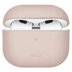 UNIQ Lino silikoninis dėklas Apple AirPods 3 kartos ausinėms - rožinės spalvos