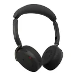 Jabra Evolve3 65 Flex belaidės ausinės su Link 390a USB adapteriu, Microsoft Teams sertifikuotos, Bluetooth, hibridinis ANC, juodos
