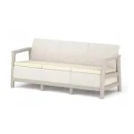 KETER Sodo sofa trivietė Scandi Linea 3 vietų sofa pebble gray/light beige