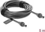 Delock DC 5.5 x 2.1 mm į DC 5.5 x 2.1 mm kabelis, suderinamas su Starlink Mini, 5 m, pilkas (91825)