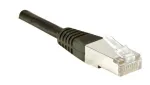 EXERTIS CONNECT Cat.6 S/FTP PiMF komutacinis kabelis, juodas, 0,7 m, plonas Snagless 856843
