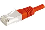 EXERTIS CONNECT Cat.6a F/UTP komutacinis kabelis, raudonas, 15 m, 10 Gbps, plonas snagless apsauginis dangtelis 859540