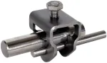 DEHN TE jungties spaustukas NIRO apvaliam strypui &Oslash;20 mm ir apvaliai vielai &Oslash;10 mm, nerūdijantis plienas V2A (630129)