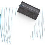 MAGNETOPLAN HOLTZ magnetoplan Baltoji lenta Trintukas 1228801 magnetoWipe ecoAware PET Veltinis Pilkas